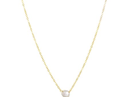 KESHI PEARL NECKLACE GOLD Cheap