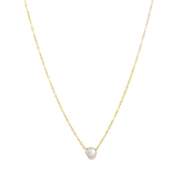 KESHI PEARL NECKLACE GOLD Cheap