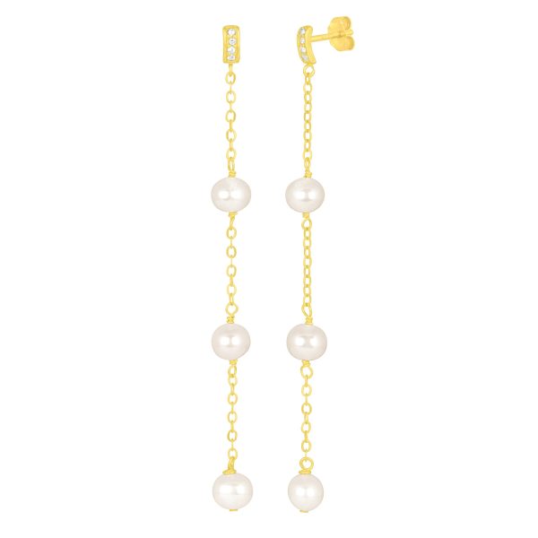 FRANCESCA DUSTER EARRINGS GOLD Cheap