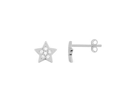 STARRY EYED STUDS SILVER Cheap