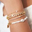 ARYA TENNIS BRACELET CRYSTAL GOLD Hot on Sale