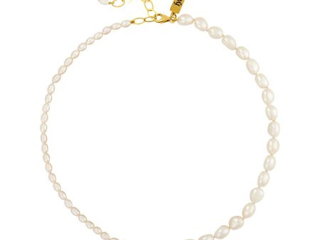 QUINN PEARL NECKLACE WHITE Discount