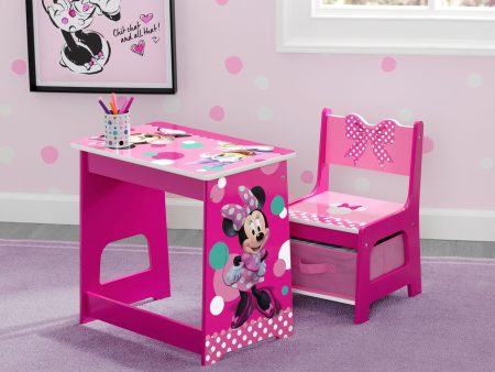 Minnie Mouse Kids Wood Desk and Chair Set For Cheap