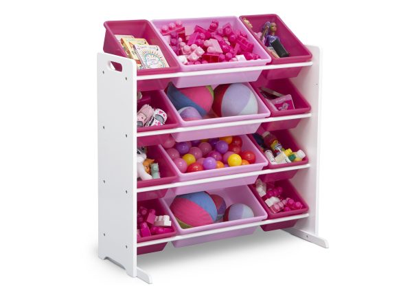 Kids Toy Storage Organizer with 12 Plastic Bins on Sale