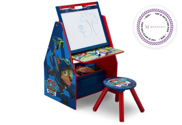 PAW Patrol Deluxe Kids Art Table - Easel, Desk, Stool, Toy Organizer Discount