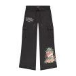 Rose Skull Cargo Sweatpants Online now