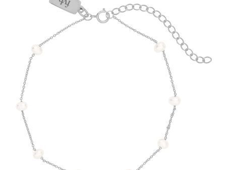 ELOISE PEARL ANKLET SILVER Online Hot Sale