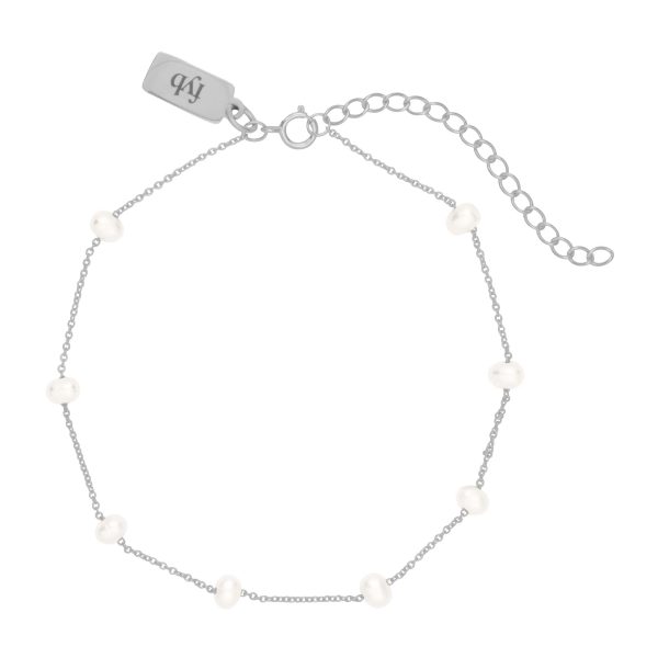 ELOISE PEARL ANKLET SILVER Online Hot Sale