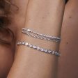 ARYA TENNIS BRACELET CRYSTAL SILVER Fashion