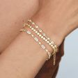 ADELINE TENNIS BRACELET GOLD For Cheap