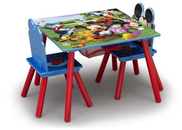 Mickey Mouse Kids Table and Chair Set with Storage For Cheap