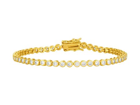 ADELINE TENNIS BRACELET GOLD For Cheap