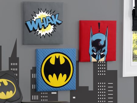 Batman 3-Piece Canvas Wall Art Set Online now