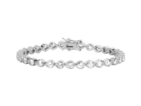 LILY TENNIS BRACELET SILVER Online Sale