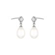 MAE PEARL STUDS SILVER Supply