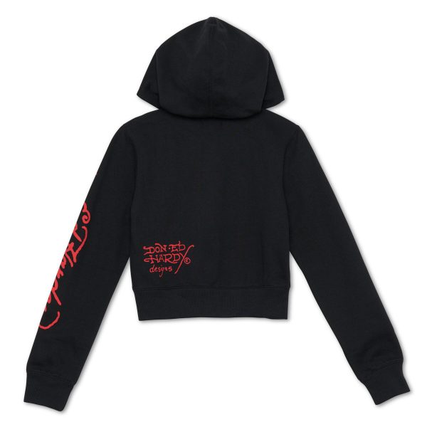 Nyc Skull Cropped Hoodie Discount