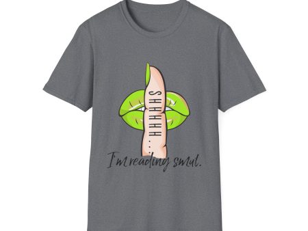 Shhhhh...I m Reading Smut T-Shirt (Lime) Discount