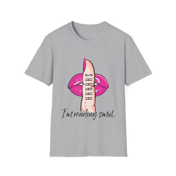 Shhhhh...I m Reading Smut T-Shirt (Pink) Online Hot Sale