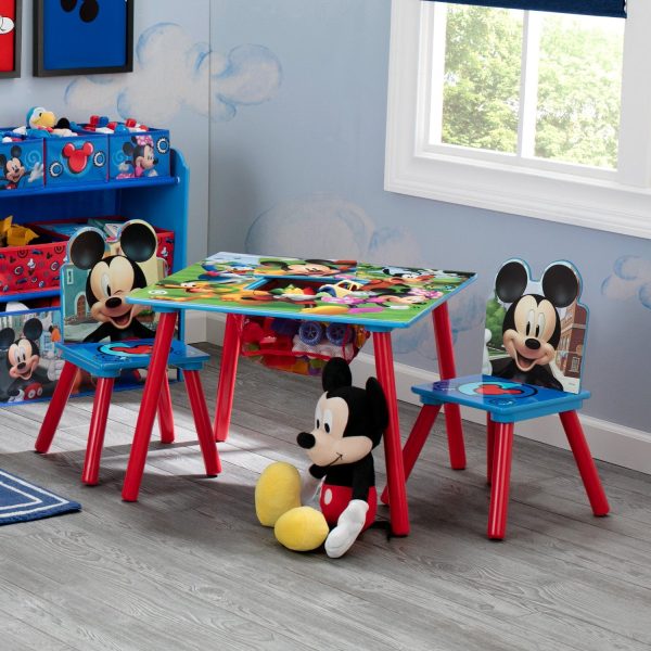 Mickey Mouse Kids Table and Chair Set with Storage For Cheap