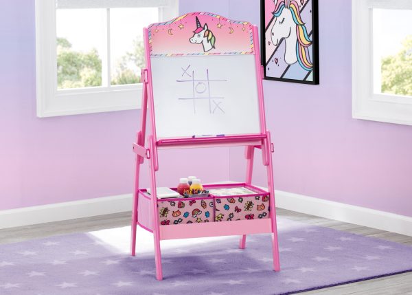 Rainbow Dreams Wooden Activity Easel with Storage Online now