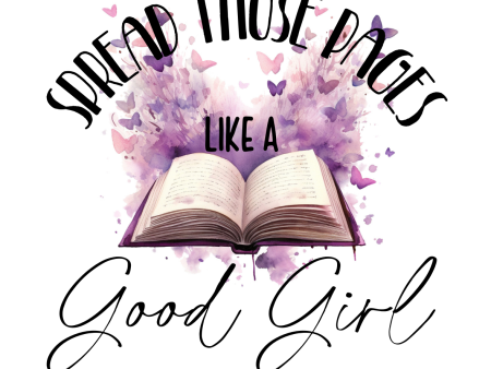 Spread Those Pages, Like A Good Girl Sticker - Butterflies Supply