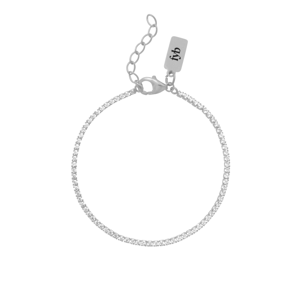 DIANA TENNIS BRACELET SILVER Hot on Sale