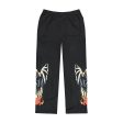 Xman Mens Rhinestone Baggy Sweatpant Black Fashion