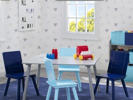 Kids Table and Chair Set (4 Chairs Included) Hot on Sale