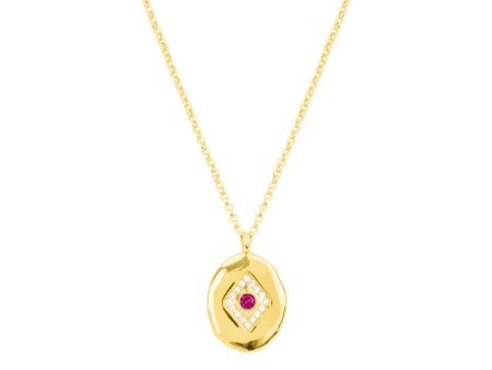 SCARLET PENDANT NECKLACE GOLD For Cheap