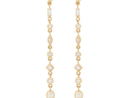 ELENA DUSTER EARRINGS GOLD Online Hot Sale