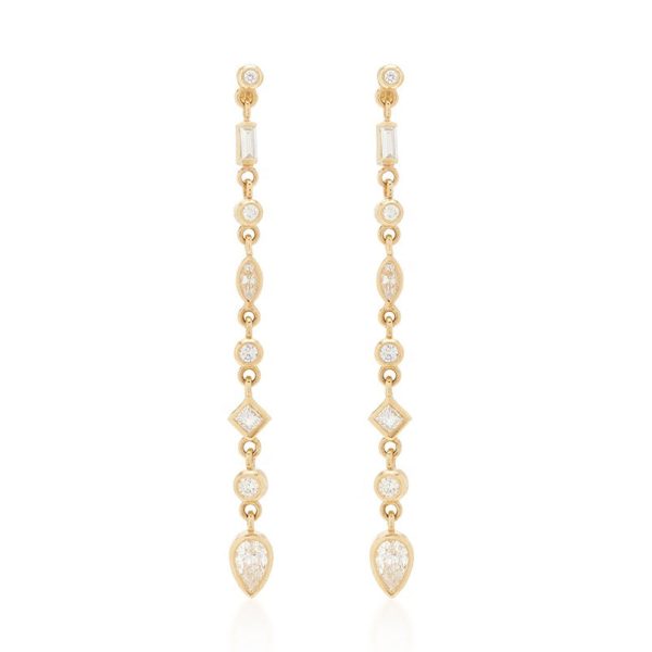 ELENA DUSTER EARRINGS GOLD Online Hot Sale