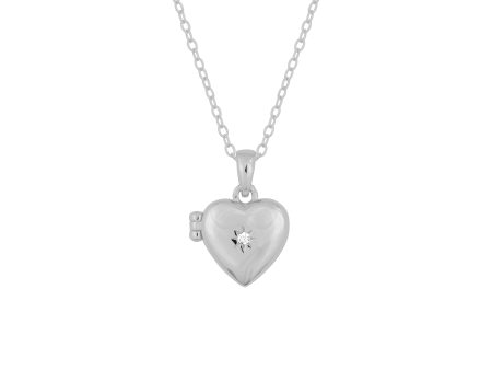 HEIRLOOM HEART LOCKET SILVER Sale