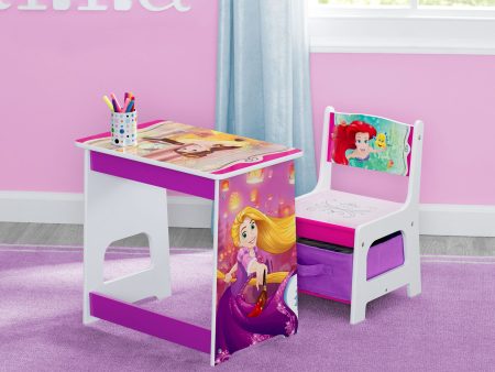 Princess Kids Wood Desk and Chair Set Supply