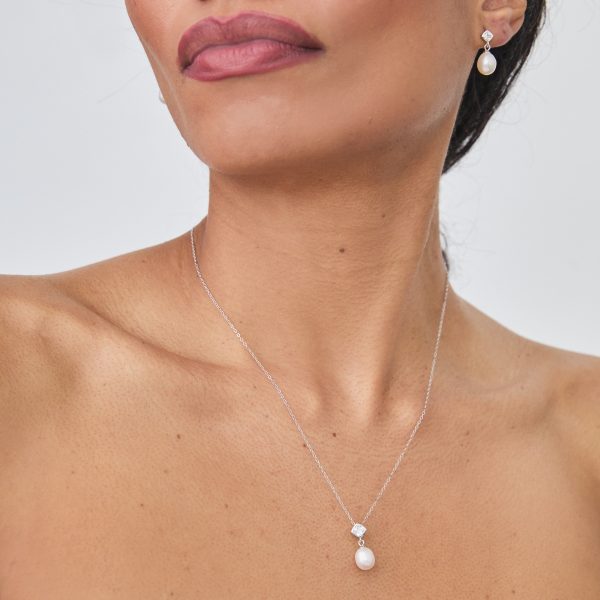 MAE PEARL NECKLACE SILVER Online Hot Sale