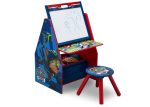 PAW Patrol Deluxe Kids Art Table - Easel, Desk, Stool, Toy Organizer Discount