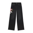 LKS Skull Wide Leg Jean Fashion