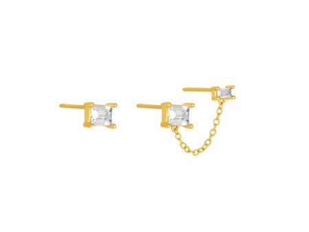 BECKETT CHAIN STUDS GOLD Online now