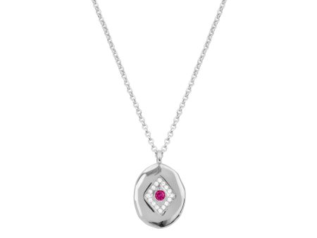 SCARLET PENDANT NECKLACE SILVER Hot on Sale