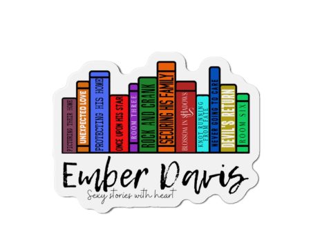 Ember s Row of Books Magnet For Discount