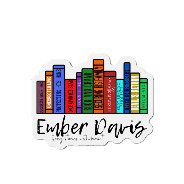 Ember s Row of Books Magnet For Discount