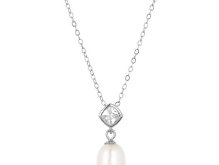 MAE PEARL NECKLACE SILVER Online Hot Sale