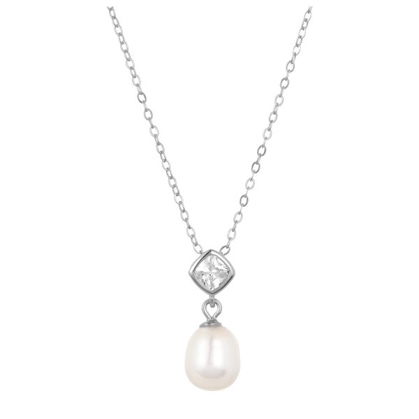 MAE PEARL NECKLACE SILVER Online Hot Sale