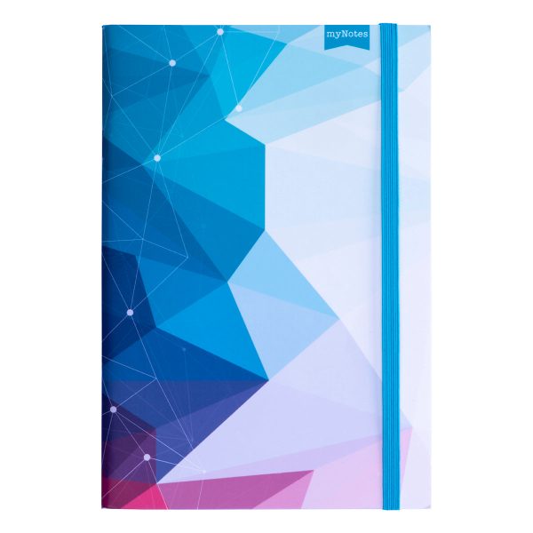 Blue & Pink Geometric A5 MyNotes Journal (Paperback) Sale