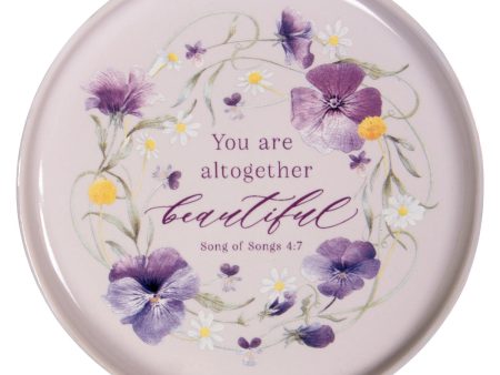 You Are Altogether Beautiful Ceramic Trinket Tray - Song of Songs 4:7 For Discount