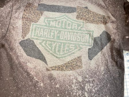 Harley Davison Bike Sublimation Bleached Shirt Cheap