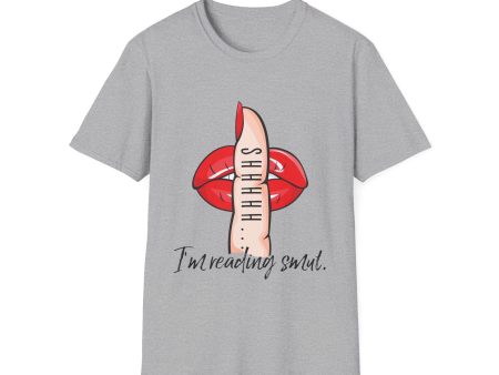 Shhhhh...I m Reading Smut T-Shirt (Red) For Discount