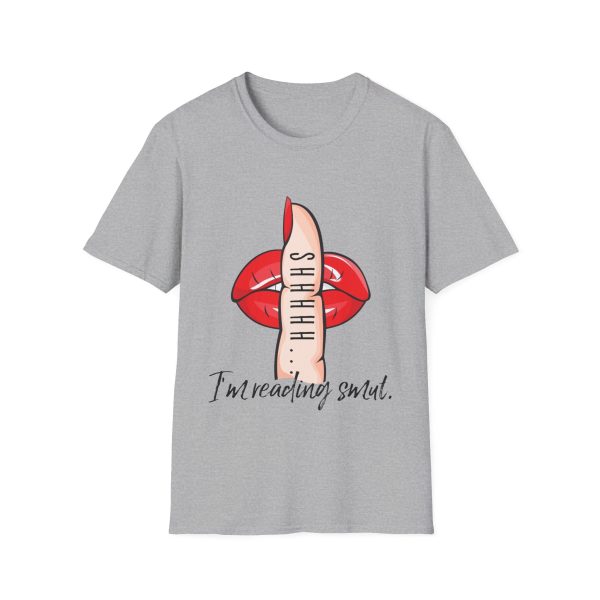 Shhhhh...I m Reading Smut T-Shirt (Red) For Discount