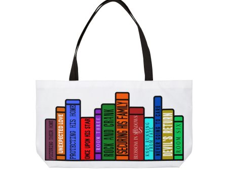 Ember s Row of Books - Weekender Tote Bag For Sale