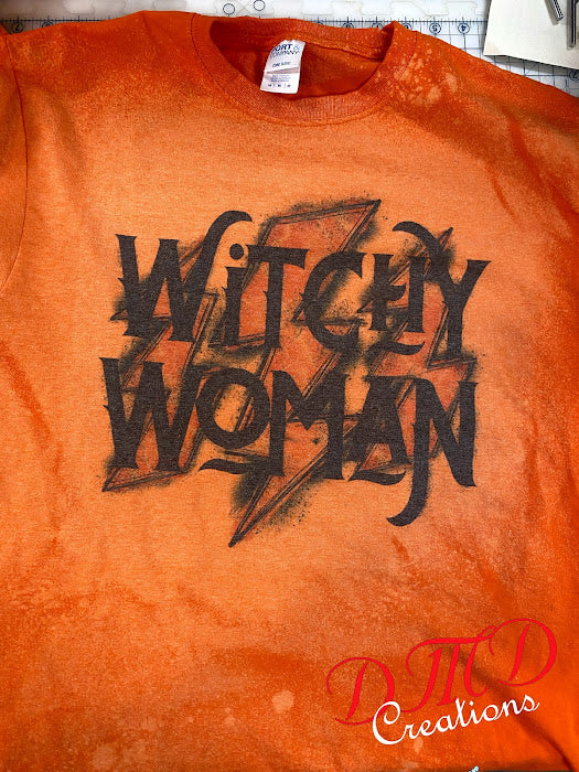 Witchy Woman Sublimation Bleached Shirt Cheap