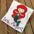 Ariel inspired Shirt, Disney Princess Applique Shirt, Ariel Birthday Shirt For Sale